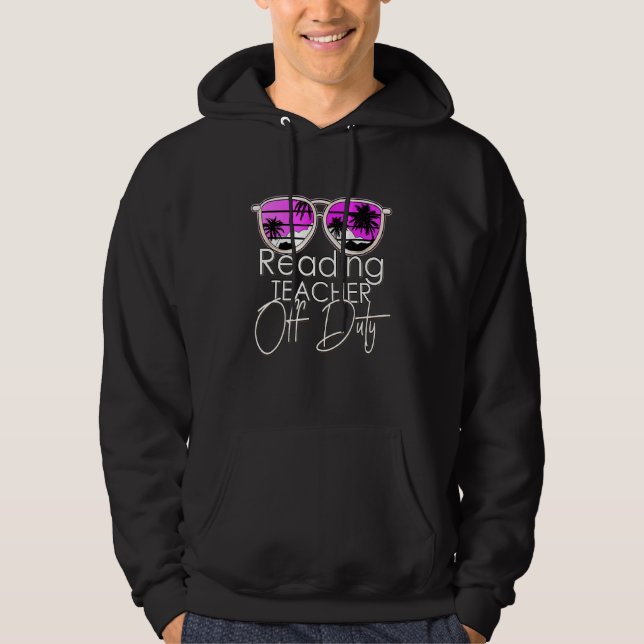 Läslärare av sunglass Beach Sunset Hoodie (Framsida)