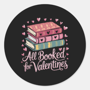 Läslärare Valentines day alla bokade för Vale Runt Klistermärke