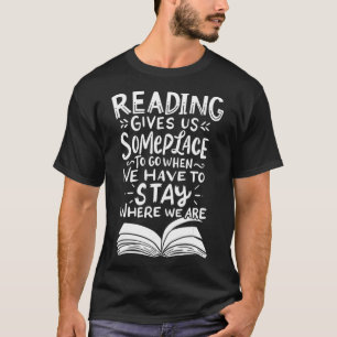 Läsläsare Bok Älskare Literature Bibliotek T Shirt