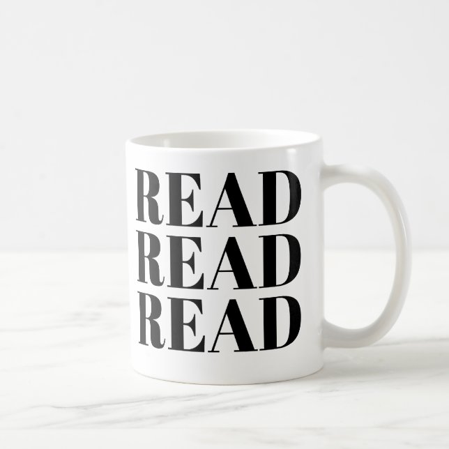 läsläsläsläsning mugg | Cute Bok Älskare Slogan Mu (Höger)