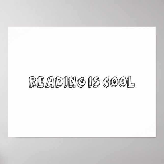 Läsning är Coola Poster (Framsidan)