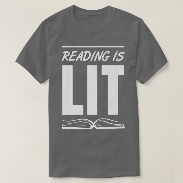 Läsning är fantastiskt - Bokälskande läsande lärar T Shirt (Design framsida)