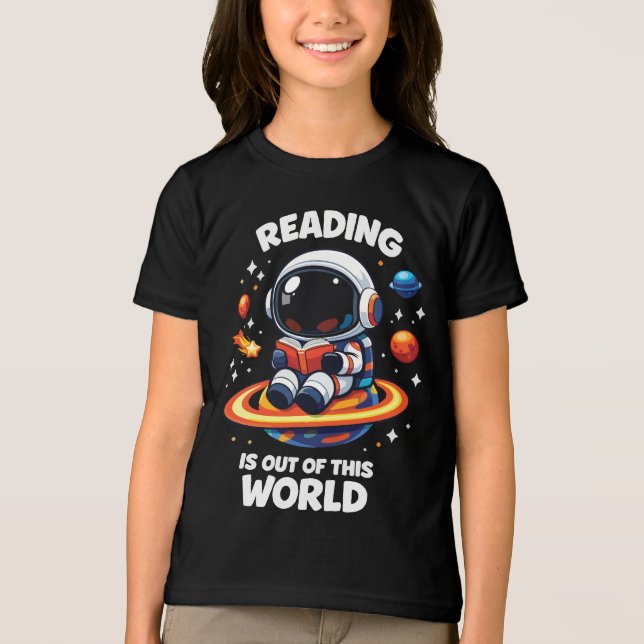 Läsning är fantastiskt t shirt (Framsida)