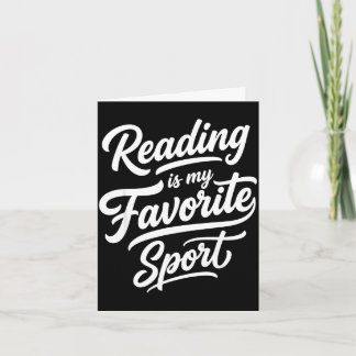 Läsning är favoritsport för bibliotekarie bokorm kort