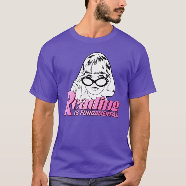 Läsning är grundläggande t shirt (Framsida)