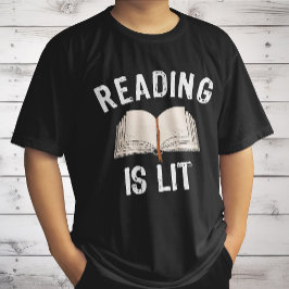 Läsning är lätt - litteratur som läser bokar Vinta T Shirt