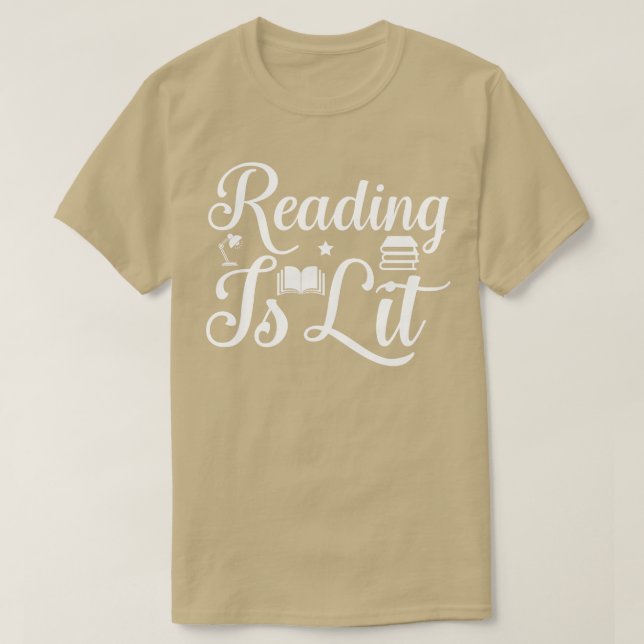 Läsning är Lit T Shirt (Design framsida)