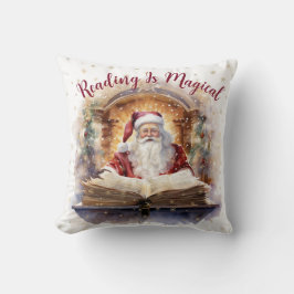 Läsning är Magic Snowflake Design Kudde