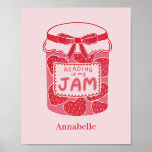 Läsning är min grej bokälskare poster