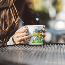 Läsning är min lyckliga plats Färgrik Kaffemugg