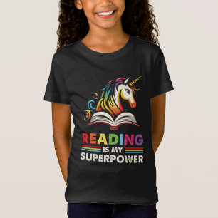 Läsning är min supermakt t shirt