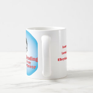 Läsning är min Superpower! Kaffemugg