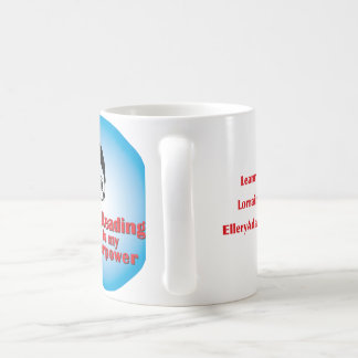 Läsning är min Superpower! Kaffemugg