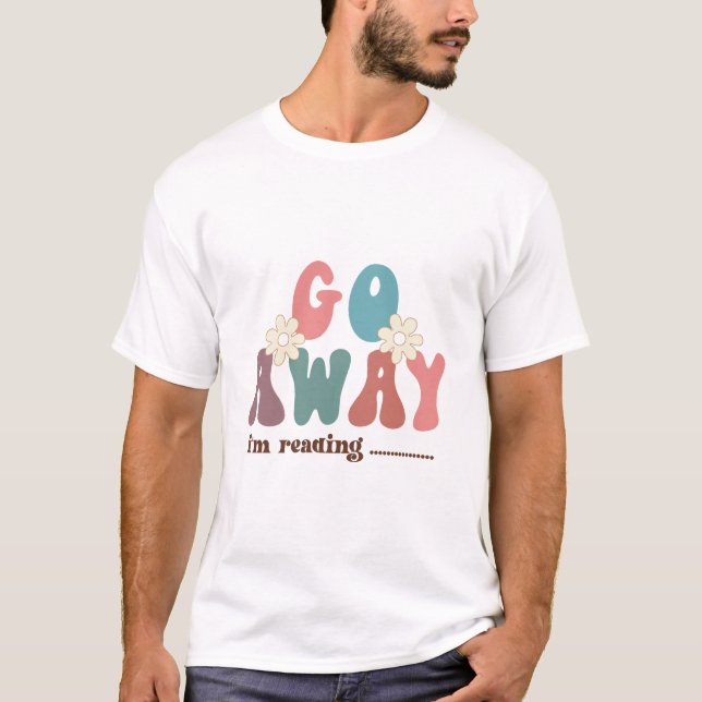 Läsning är min terapi t shirt (Framsida)