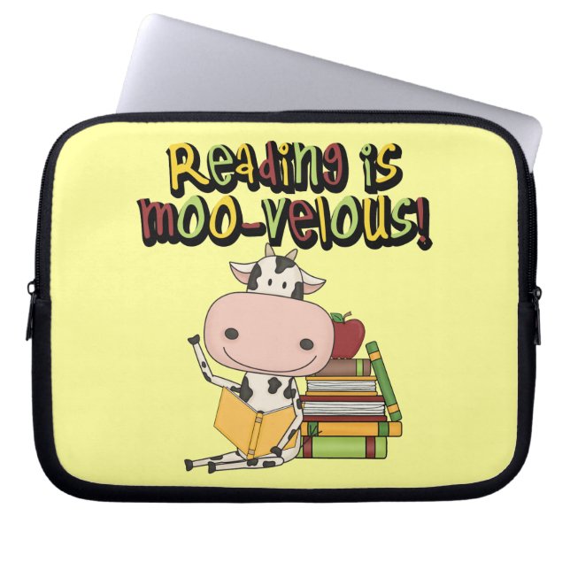 Läsning är Mu-velous Laptop Sleeve (Framsidan)