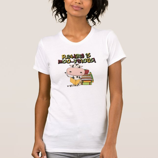 Läsning är Mu-velous Tee (Framsida)