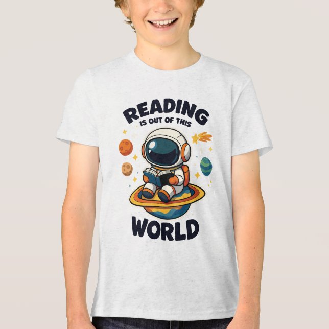 Läsning är något utom det vanliga t shirt (Framsida)