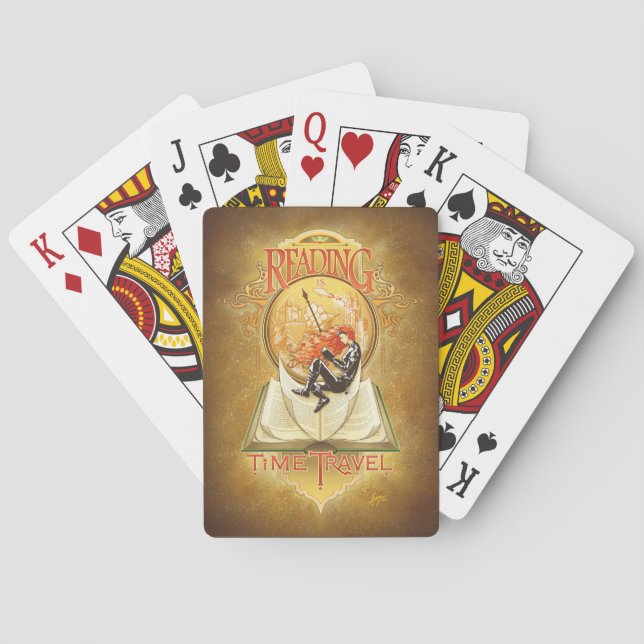 Läsning är tidsresa casinokort (Baksidan)