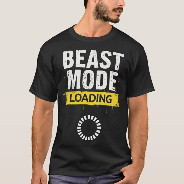 Läsning av beast - Motiveringsfilm och spel T Shirt (Framsida)