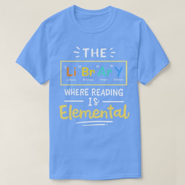 Läsning av Bibliotek T Shirt (Design framsida)
