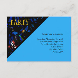 LÄSNING AV DET Bat mitzvah Party-kortet TORAH Pub Inbjudningar