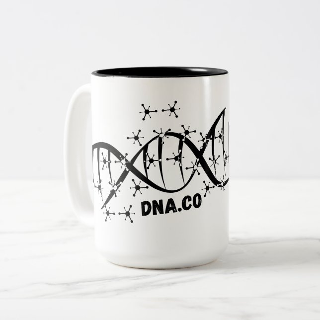 Låsning av DNA: s Mysteries Två-Tonad Mugg (Framsida vänster)