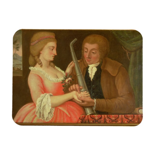 Läsning av Handflatan (olja på arbetsyta) Magnet (Horisontell)