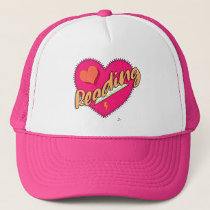 Läsning av Kärlek Bok Heart Motto Keps