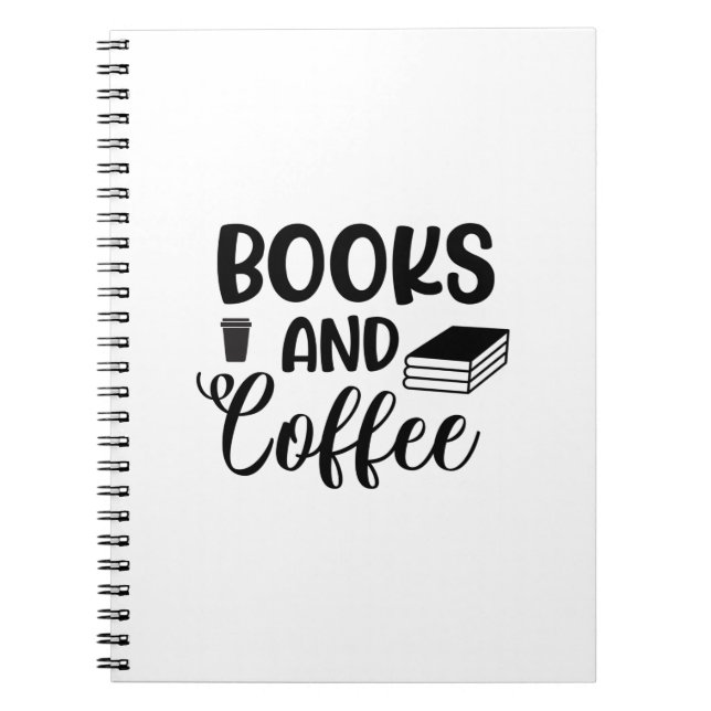 Läsning av konst Bokar och kaffe Anteckningsbok (Framsidan)