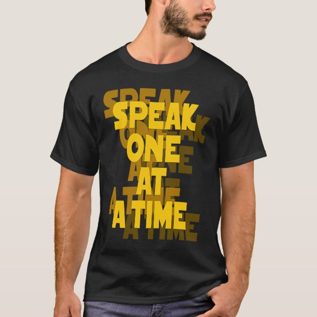 Läsning av läppar ASL Handgest Deaf Hörselnedsättn T Shirt (Framsida)