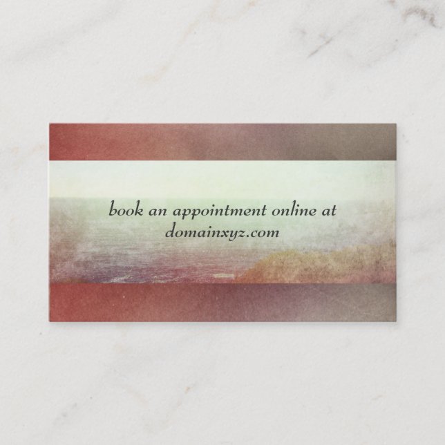 Läsning av massage av konst Behandlingen Bodywork  Visitkort (Framsida)