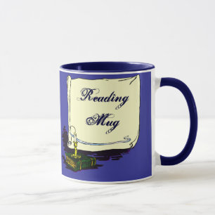 Läsning av Mugg Vintage Bok med ljus
