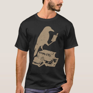 Läsning av pastel Goth Raven T Shirt