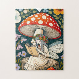 Läsning av svamp Fairy Pussel