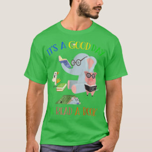 Läsning av Vänskap Bo för elefanten och Gris Bok Ä T Shirt