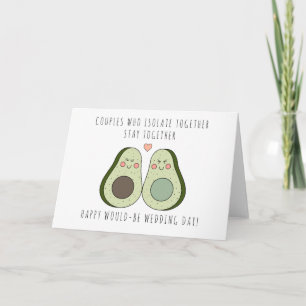 Låsning avbrutet kort för Bröllop - Avocado Design