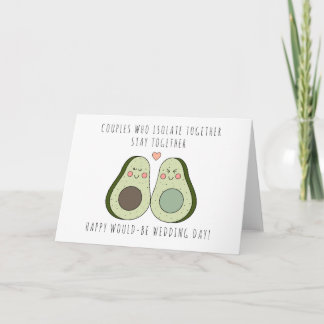 Låsning avbrutet kort för Bröllop - Avocado Design