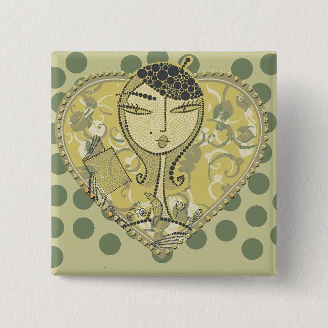 Läsning de modetshirtsna och gåvorna knapp (Framsida)