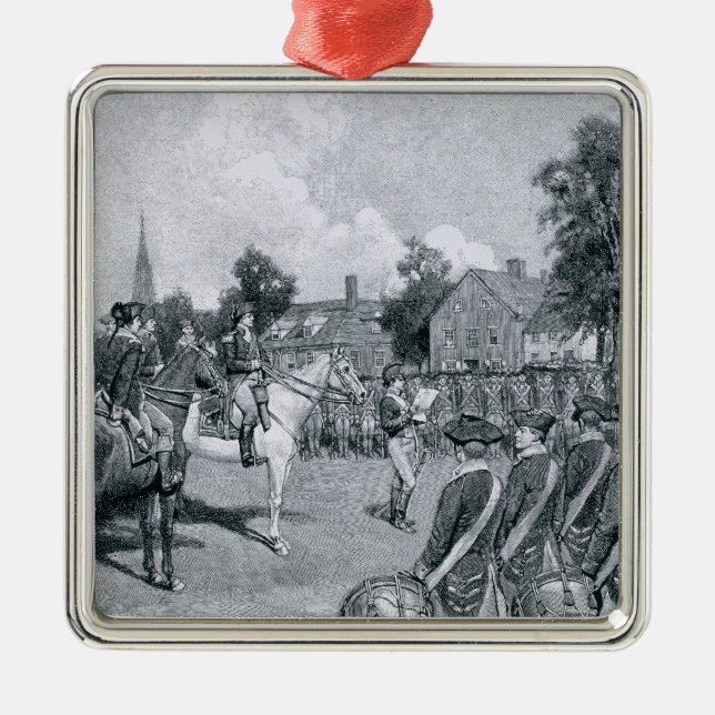 Läsning förklaringen för Washington Julgransprydnad Metall (Framsidan)