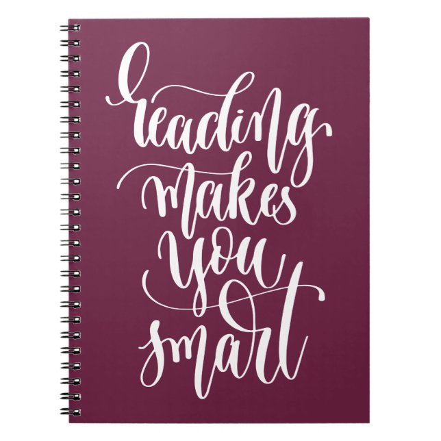 Läsning gör dig att ila anteckningsbok (Framsidan)