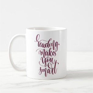 Läsning gör dig att ila kaffemugg