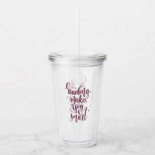 Läsning gör dig att ila take away mugg