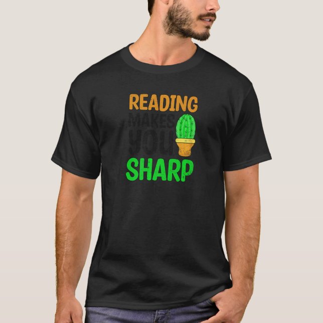 Läsning gör Vass Ela-lärare T Shirt (Framsida)