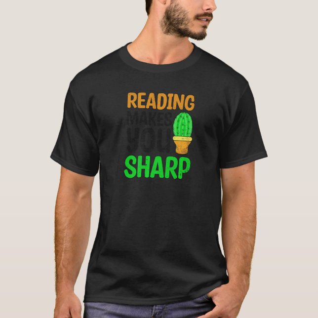 Läsning gör Vass Ela-lärare T Shirt (Framsida)