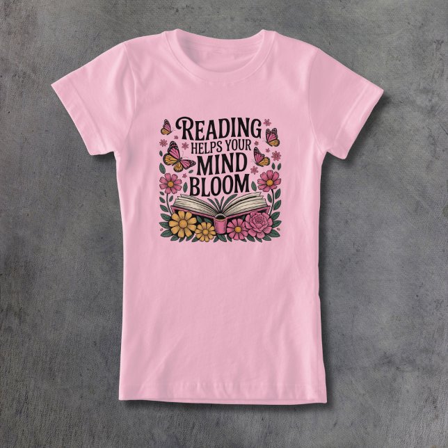 Läsning hjälper ditt sinne att blogga t shirt (Skapare uppladdad)