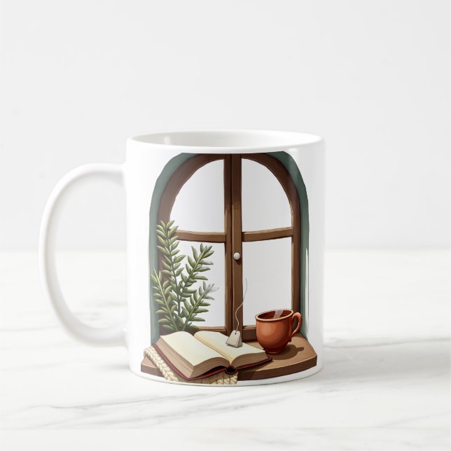 Läsning Hörna Stilleben Kaffemugg (Vänster)