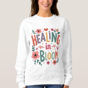 Läsning i Bloom Doktor Blommigt Vår Medical T Shirt