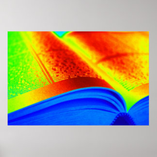 läsning i färg poster