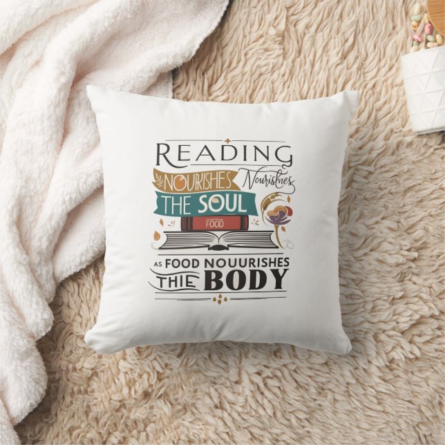 Läsning Matar Soul Pillow Kudde (Filt)