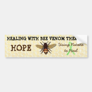 Läsning med Bee Venom Bee Beapy Bumper Sticker Bildekal